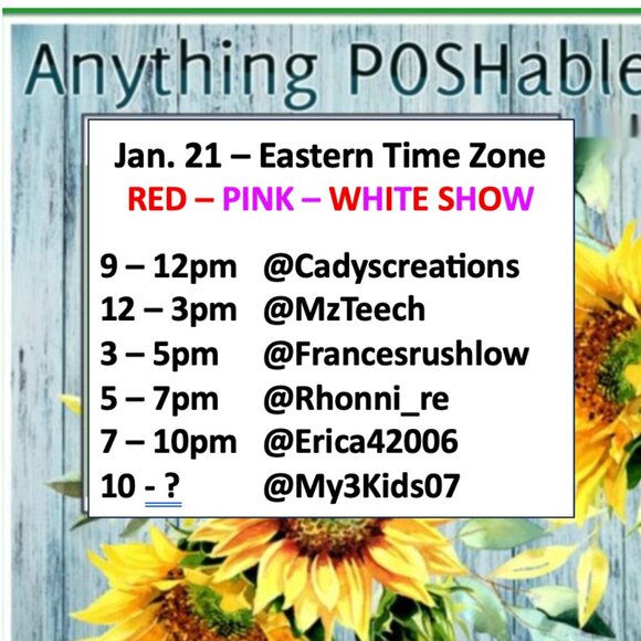 Anything POSHABLE Share Show with Pam. - Picture 2 of 8